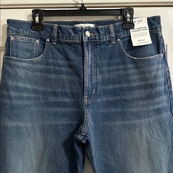 Madewell The Tall Longline Straight Jean in Greendale Wash (32 Tall) - Picture 7 of 11